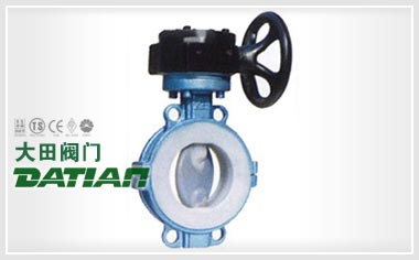 D371(半襯)、D371Fs(全襯)蝸輪對夾襯氟塑料蝶閥